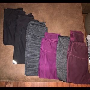 6 pairs of Xersion leggings